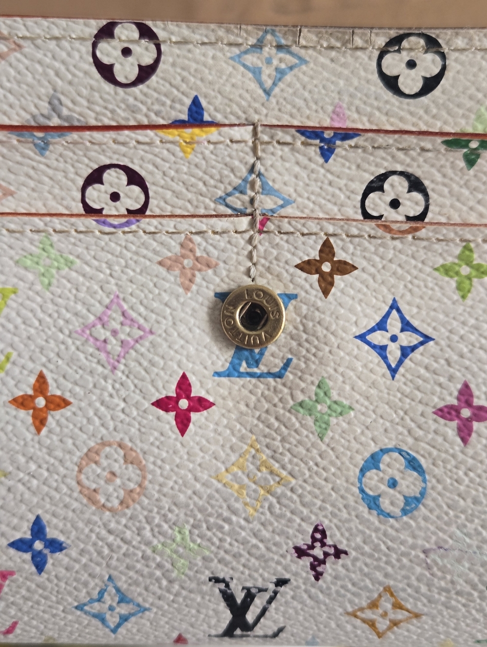 Vintage Louis Vuitton Murakami Multicolor Monogram Leather Long Wallet - Picture 14 of 15